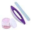 Nail Manicure Tool Kit, 3Pcs Nail Buffer and Shine Kit Set Nail Art Buffing Cream Buffing Cream Kit Nail Brush Buffer Varnish Polish Polishing Strip for Fingernails Polisher Nails