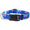 Australia Dog Collar | Australia Flag | Quick-release Buckle | Made in NJ, USA | for Small Dogs