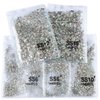DIAO79NI Rhinestones 1440pcs SS6 Glass Nail Art Crystal Clear White Flatback Gemstones for Crafts Nails Makeup Bags and Shoes Decoration（SS6, Clear White）