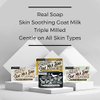 Legend's Creek Farm Goat Milk Soap - Triple Milled Moisturizing Soap Bar for Hands and Body - 9 Oz Creamy Lather, Nourishing, Natural Soap for Sensitive Skin (Oatmeal, Milk & Honey, Pack of 2)
