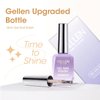 GELLEN Gold Glitter Gel Polish, 18ml Gold Gel Polish Soak off U V LED Reflective Glitter Gel Polish, Color No.872