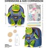 Frog Backpack, Frog Toys for Kids 3-5, Toddler Stuffed Animal Gifts for 2 3 4 5 Year Old Girl Boy