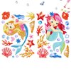 FLYSONG Diamond Art Kits for Kids Adults,DIY Cartoon Mermaid/ 22 Pcs Creative Diamond Art Stickers - Gem Painting Craft Mosaic Stickers by Number Kits (Mermaid/)