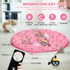 Interactive Cat Toys for Indoor Cats, Smart Cat Toy Ball Fast Rolling in Pouch, Hide and Seek Cat Toy for Indoor Bored Adult Cats, Remote Control Cat Hunting Toys, Motion Activated Chirping Cat Toy
