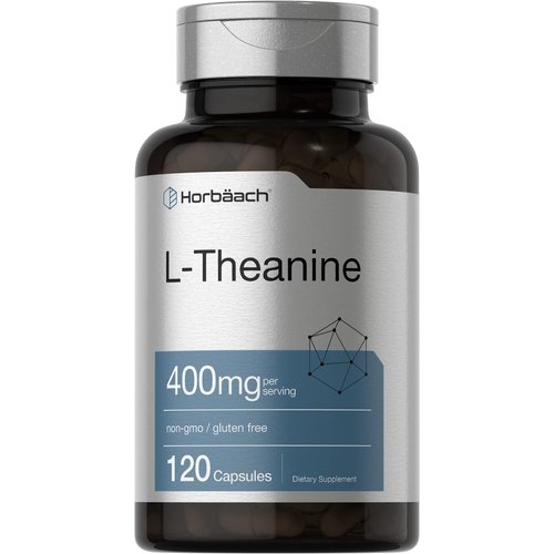 Horbäach L-Theanine | 400mg | 120 Capsules | Non-GMO & Gluten Free