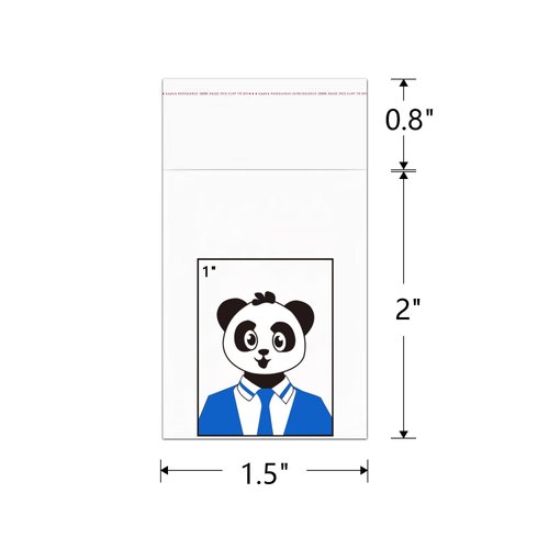 1000pcs 1.5x2 Crystal Clear Cello Bags Tiny Self-Adhesive Bags 1mil OPP Poly Plastic Bags for Rings Jewelry Beads Candies Coins Samples Vitamins