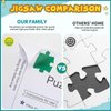 LTLUTU "Puzzle Sticker Savior! 8 Sheets Puzzle Protection Paper with Adhesive Back, Peel and Stick, Ideal Helper for Perfect Puzzle Preservation, Includes 2 Self-Adhesive Hooks and 1 Sticker Squeegee