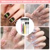 15Pcs Nail Magnet Set, Magnet Nail Magnets for Nails Art, Strong Magnetism Gel Nail Polish Magnet Double Ended Nail Tool Accessories Magnet for Nail Polish Lovers DIY Manicure