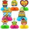 8Pcs Toy Cartoon Story Birthday Party Supplies,Toy Party Honeycomb Centerpieces,Toy Game Theme 3D Table Decorations