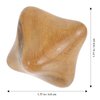 Milisten Hexagon Hand Massager Wood Hand Ball Thai Massage Trigger Point Massager Relief Tool