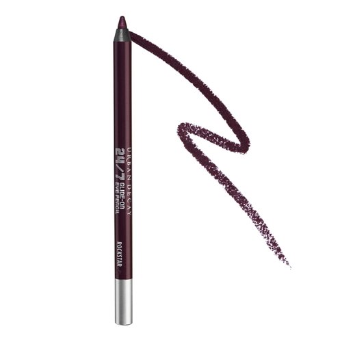 URBAN DECAY 24/7 Glide-On Eyeliner Pencil, Rockstar - Darkest Eggplant with Shimmer Finish - Award-Winning, Waterproof Eyeliner - Long-Lasting, Intense Color