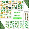 FuraHa St Patricks Day Tattoos, 200 Pcs St. patrick's Day Temporary Tattoos including 90 Glow in The Dark or Night for St. Paddy's Day Parade Party Favors Decorations