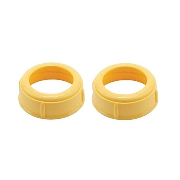 Medela Bottle Nipple Collars Rings New! For Slow or Medium Flow Wide Base (2 Collars)