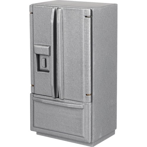 ibasenice Miniature Dollhouse Refrigerator Accessories - Miniature Dollhouse Furniture Refrigerator Toy Realistic Mini Fridge Model Kitchen Accessories Toy Tiny Doll House for Dollhouse Decor