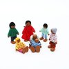 ONEST 23 Pieces Wooden Dollhouse Family Set Mini People Figures Dollhouse Dolls Wooden Doll Family Pretend Play Figures Accessories for Pretend Dollhouse Toy