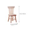 Toyvian 6 pcs 1: 12 Scale Dollhouse Chairs Mini Wood Chair Miniature Furniture Photograph Layout Props for Dollhouse Lanscape Garden