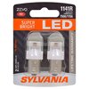 SYLVANIA - 1141 ZEVO LED Red Bulb - Bright LED Bulb, Ideal for Stop and Tail Lights (Contains 2 Bulbs)
