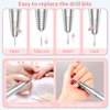Portable Nail Drill Professional 35000 RPM, Rechargeable Electric Nail File Machine E File for Acrylic Nails Gel Polishing Removing, Cordless Efile with Bits Kit for Manicure Salon Home, Pink