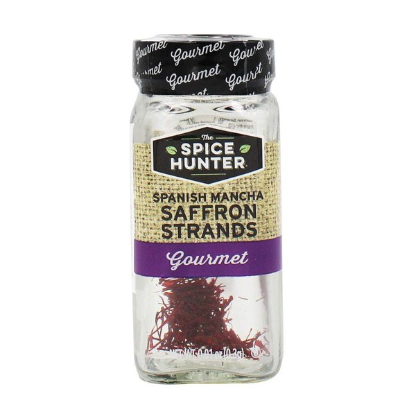 The Spice Hunter Saffron Strands, Spanish Mancha, Whole, 0.01-Ounce Jar