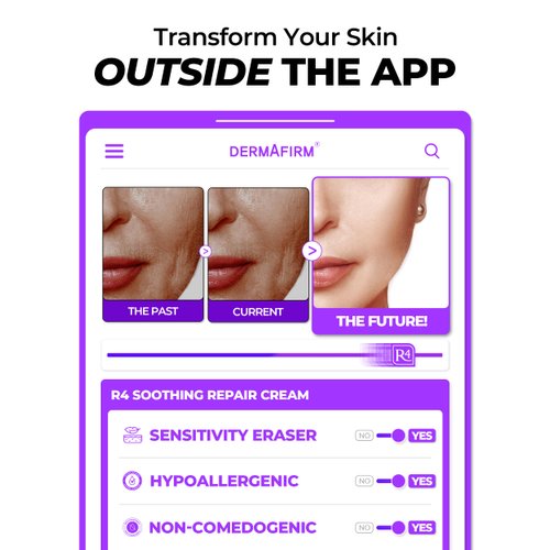 Dermafirm Soothing Repair Hydrating Face Cream R4 | Daily Face Moisturizer Facial Lotion with Eucalyptus, Peptide and Collagen | Gentle for All Skin Types No Animal Trials No Paraben 1.69 fl oz