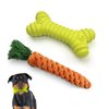 ZITNPOO Combination of squeaky rubber toys and cotton rope toys Plush toys for dogs Squeaky toys