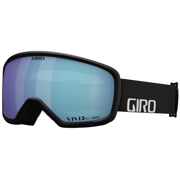 Giro Ringo Ski Goggles - Snowboard Goggles for Men, Women & Youth - Black Wordmark Strap with VIVID Royal Lens
