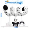 Baby Spiral Hanging Stroller and Car Seat Toys for Babies 0-6 Months Black and White High Contrast Sensory Toy Newborn Plush Activity Toys for Crib Mobile, Best Gift for 0 3 6 9 12 Months Baby