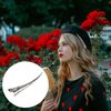 Billed Hair Clips, 4 Packs Hollow Style Hair Clip Rustproof Metal Alligator Curl Clips with Holes for Hair Styling, Hair Coloring