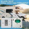 3316250.700 RV Single Zone Wall Thermostat, w/Digital Temperature Display Compatible with Camper RVs and Trailers,White.