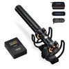 comica VM30 Shotgun Microphone, with Wireless Modes, USB C Digital Output, 75/150Hz, Super-Cardioid Universal Video Microphone for Filmmakers, Vloggers - Wireless Mic for Camera, Smartphone, and PC