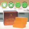 RB REHANA BEAUTY Kojic Acid Soap for Hyperpigmentation, Dark Spot Remover for Body & Face, Acne Cleanser, Lemon Turmeric Brightening Soap with Vitamin C (3x100g Bars + 2 Nets), For both Women & Men