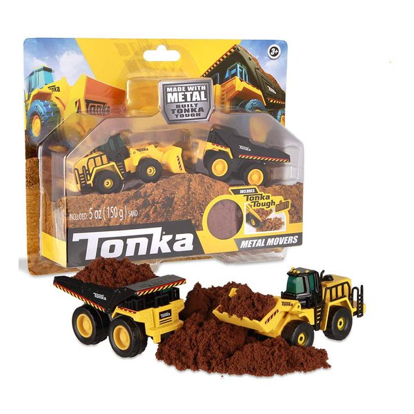 Tonka - Metal Movers Combo Pack - Mighty Dump Truck & Front Loader