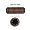 3 Rolls Sewing Threads Using for Hand Sewing Hair Extensions Making Wigs DIY (Brown)