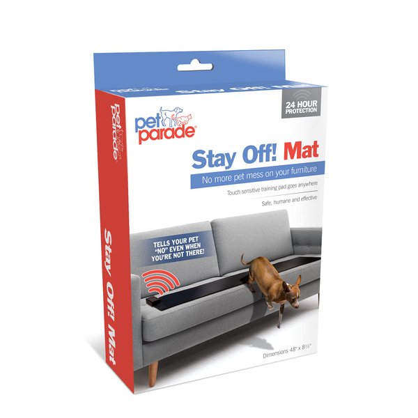 Pet Parade Stay Off! Mat - Indoor Pet Training Sonic Repellent for Dogs and Cats, Browns, 1 Count (Pack of 1)