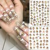 8 Sheets Cupid Angel Nail Art Stickers 3D Cupid Nail Decals Self Adhesive Rose Flower Heart Angel Design Nail Stickers Valentines Day Nail Supplies Angel Nail Charms Decoration for Women DIY Manicure