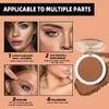 MAEPEOR Face Bronzer Powder Palette 6 Colors Buildable Matte Natural Pressed Contour Bronzer Long Lasting Sweat Proof Face Bronzer Makeup (Color 02)