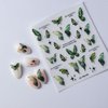 5D Green Butterfly Nail Art Stickers Decals,Star Butterfly Nail Stickers for Nail Art,Gold Mystical Vibes Butterfly Delicate Nail Art Decal Supplies for Women Salon DIY Acrylic Nails Design Decoration