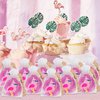 KeeStar 24 Pack Flamingo Necklace Party Favors for Summer Hawaiian Tropical Luau Party, Animal Themed Baby Shower, Birthday, School Carnival Rewards, Photography Props, Decorations, Classroom Prize