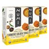 Numi Organic Golden Tonic Turmeric Tea, 15 Tea Bags (Pack of 3) With Lemon Verbena & Lime, Caffeine Free, Packaging May Vary