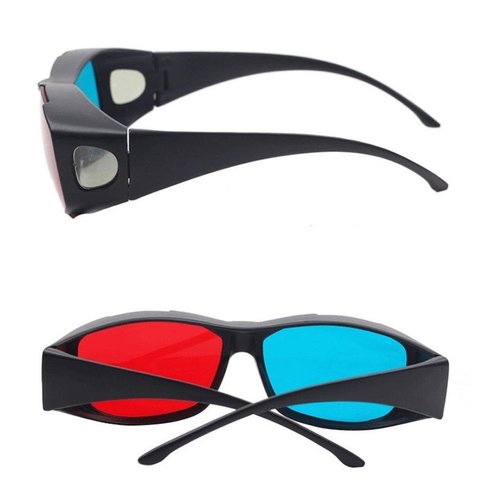 La Tartelette Red/Cyan Anaglyph Simple Style 3d Glasses 3d Movie Game-extra Upgrade Style (2 Pairs)