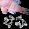 VNC 10Pcs Nail Tips Clip for Quick Building Polygel nail forms Nail clips for polygel Finger Nail Extension UV LED Builder Clamps Manicure Nail Art Tool