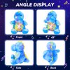 Cuteoy Plush Blue Dinosaur Star Projector Musical Adjustable Singing Night Light Stuffed Animals Glowing T-Rex Plushies Toy Gifts for Kids Birthday Easter Christmas,11''