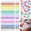 1610 Pcs Hair Gems Self Adhesive Rhinestones for Makeup Eyes 15 Colors Rainbow Rhinestones Face Jewels Face Gems Stick On, Heart Face Gems Bling Gems Jewels Stickers for DIY