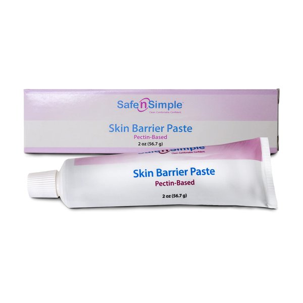 Safe n' Simple Stoma Skin Barrier Paste - 2 oz - Protective Ostomy Skin Barrier Supplies - Stoma Adhesive Skin Protectant Paste - Ostomy Skin Barrier Paste, Classic Formula Pectin Based