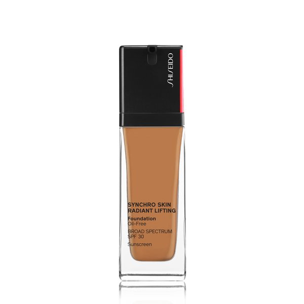 Shiseido Synchro Skin Radiant Lifting Foundation SPF 30, 420 Bronze - 30 mL - Medium-to-Full, Buildable Coverage - 24-HR Hydration - Transfer, Crease & Smudge Resistant - Non-Comedogenic