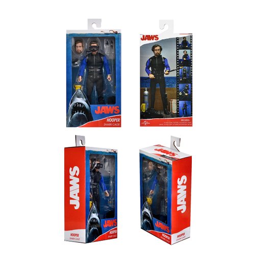 NECA JAWS SHARK CAGE HOOPER 8IN CLOTHED Action Figure