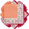 Vibrant Multicolor Paper Boho Picnic Luncheon Napkins - 6.5" x 6.5" (Pack of 16) - Unique Design, Eco-Friendly & Durable Napkins - Perfect for Summer Events & Outdoor Gatherings