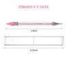4PC Nail Rhinestone Dotting Crayon, Dual-Ended Wax Pen Rhinestone Picking Tool with Acrylic Handle for Nail Art Gemstones Crystals DIY Nail Art Crafts