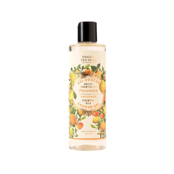 Panier des Sens – Provence Shower Gel – Foaming Citrus Body Wash Women & Men - Moisturizing Body Soap with Shea Oil - 96% Natural Ingredients Body Care - Vegan Liquid Body Wash - 8,45 floz