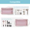 Lexeeco Dy son Air wrap Travel Case Hair Tools Travel Bag for Shark Flexstyle Carrying Case Portable Shark Hair Dryer Revlon Flat Curling Iron Organizer (Beige)
